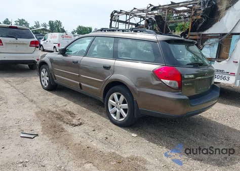 2008 Subaru Outback 2.5I/2.5I L.l. Bean Edition z USA, uszkodzony, nr VIN 4S4BP61C587304195